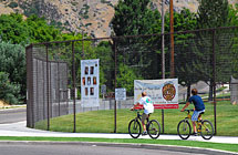 Alpine - LDS Church Perimeter Fence - 12’ High Brown